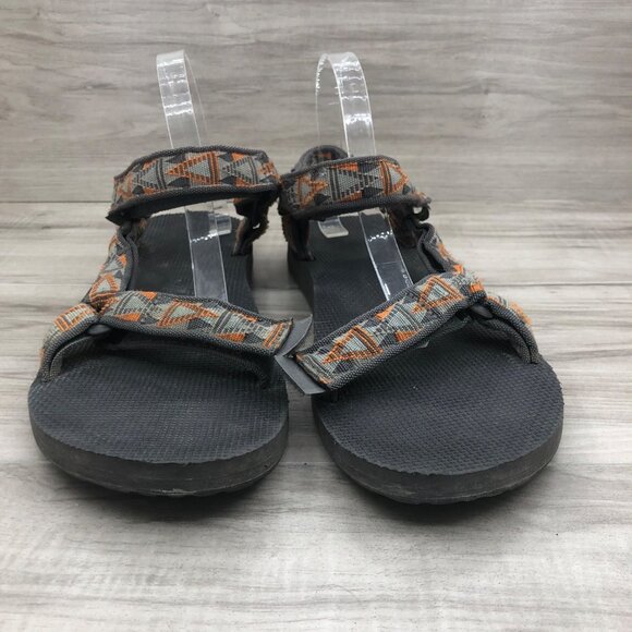 Teva Sandals Mens 13 Original Gray Nylon Webbing Hook and Loop Outdoor Shoes main image 11